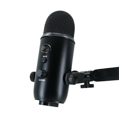 Desk Cookies Blue Yeti Microphone Mount 3/8" Adapter, Boom Arm Attachment, Durable Mounting Threads, Microphone Holder, Slim Profile (Dandelion) - color: Dandelion