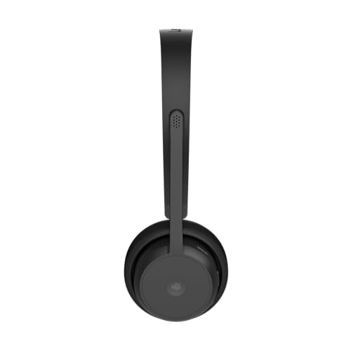 Lenovo Wireless VoIP Headset Teams Certified, Noise-Canceling Mic, Bluetooth 5.3 Multipoint, USB-A Receiver, 31-Hour Talk & 60-Hour Playback, Lightweight Over-Ear Design, Replaceable Earcups - style: Wireless - ENC (Teams)