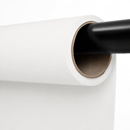Kate Seamless Paper Backdrop for Photography Photo Backdrop Paper (53''x16.4' Arctic White) - color: Arctic White, size: 53''x16.4'