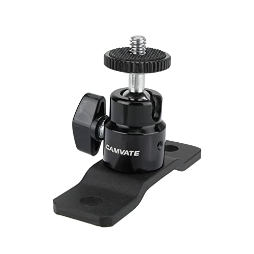 CAMVATE 1/4-20 Ball Head with Bottom Pedestal Mount for Surveillance System