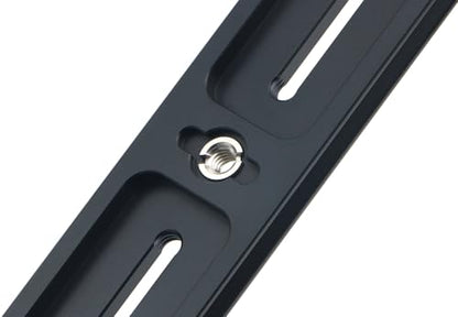 PU-350 350mm Universal Long Quick Release Plate Dual Dovetail Slide Rail with D-Ring Screw for Ball Head Tripod Mount DSLR Camera Arca Swiss Compatible