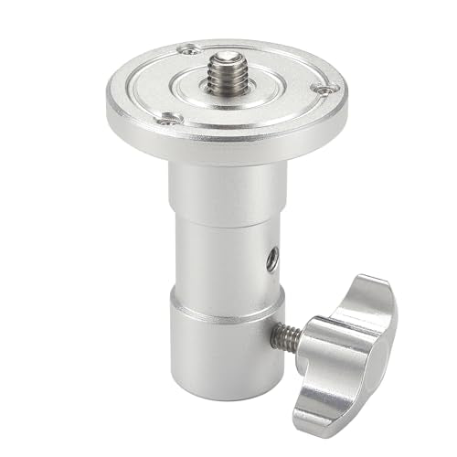 PHOCUS Baby Ball Head Adapter (5/8" Stud to 3/8" Thread), C Stand Camera Mount Adapter for Tripod Head on Photography Light Stand with Baby Pin or Junior Receiver
