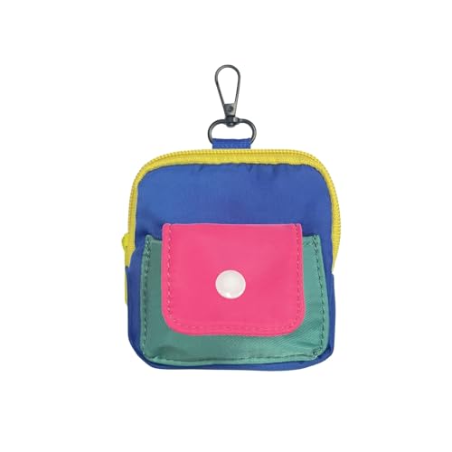 Portable Headphone Case Storage Bag, Universal Wireless Earbuds Pouch, Color Blocking Phone Accessories Organizer for Earphone Data Cable Small Change, 1 Piece