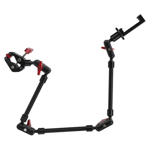 Bewinner Upgraded 31in Adjustable Articulating Friction Magic Arm with 1/4in 3/8in Thread & Super Clamp, Camera Mount 360 Degree Rotation for LED Light Microphone Video Rig (31 Inch)