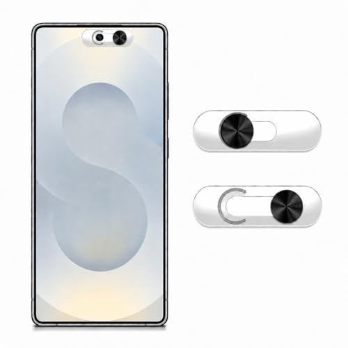 Front Camera Cover | Smartphones Webcam Cover Protect Privacy, Camera Privacy Covers Compatible for Galaxy, Pixel & iPad, Ultra-Thin Privacy Protection Slide | 2 Pack | Black