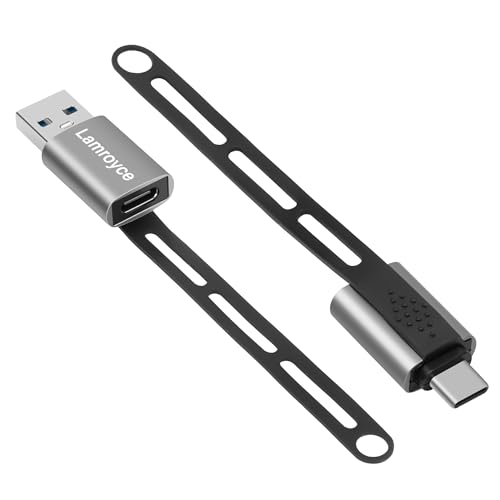 USB-C to USB Adapter 2 Pack, Portable 1*USB A 3.0 Male to USB C Female & 1*USB C 3.1 Male to USB A Female OTG Converter Connector, with Lanyard Keychain, Supports fast charging & 5Gbps Data Transfer - color: USB A to USB C & USB C to USB A, size: 2 Pack