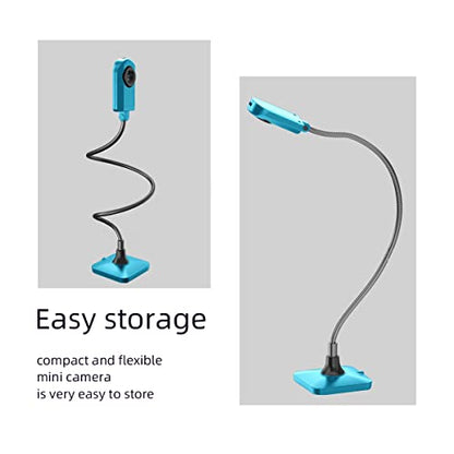 Document Camera (Blue) Ultra High Definition 5MP USB Document Camera — Mac OS, Windows, Chromebook Compatible for Live Demo, Web Conferencing, Distance Learning, Remote Teaching,Scanner