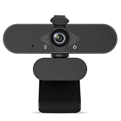 1080P Webcam with Microphone & Privacy Cover, Web Cam USB Camera, Computer HD Streaming Webcam for PC Desktop & Laptop w/Mic, Wide Angle Lens & Large Sensor for Superior Low Light