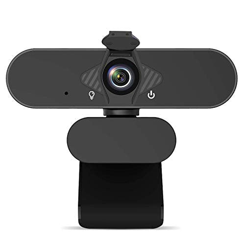 1080P Webcam with Microphone & Privacy Cover, Web Cam USB Camera, Computer HD Streaming Webcam for PC Desktop & Laptop w/Mic, Wide Angle Lens & Large Sensor for Superior Low Light