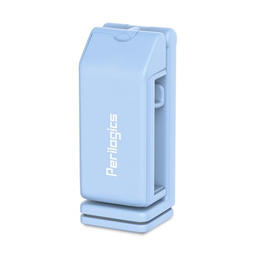 Perilogics Airplane Phone Holder Mount Universal in Flight Hands Free Viewing with Multi-Directional Dual 360 Degree Rotation (Blue) - color: Blue