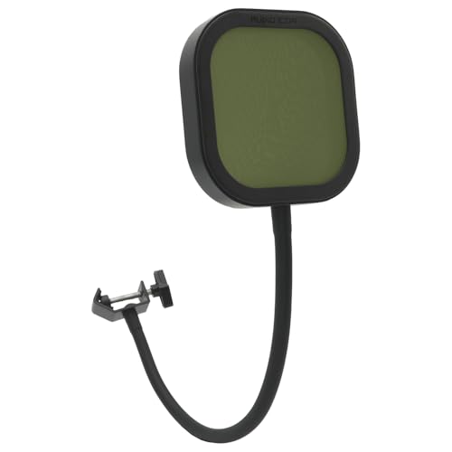 Flex Pro Pop Filter Interchangeable Metal, Mesh, foam Windscreen Microphone Shield, Aluminum Frame, Music Studio Recording, Heavy Duty Flexible 360° Gooseneck (Olive Green Pop Filter) - color: Olive Green Pop Filter