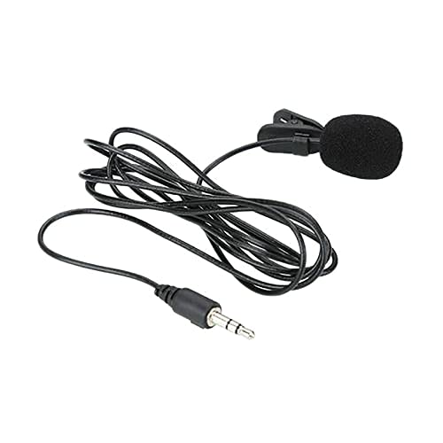 3.5mm Lavalier Microphone Hand-Free Collar Clip Mic for Video Meeting