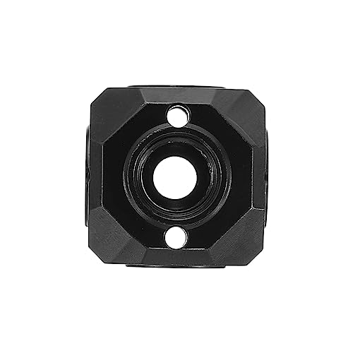 PATIKIL Universal 1/4" 3/8" Screw Hole Tripod Adapter, Magic Cubic Mount Cube Bracket for Microphone Photography Equipment Accessories, Black