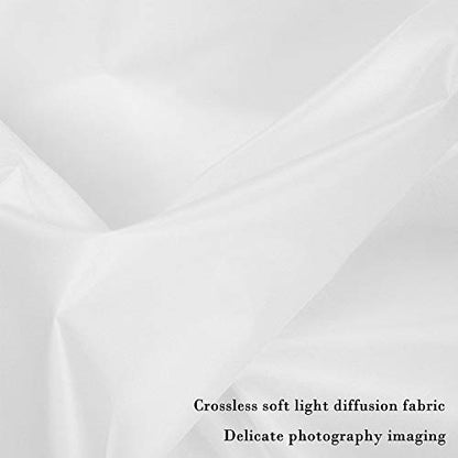 Meking Light Diffuser Diffusion Fabric 2 Yard x 67 Inch /2 x 1.7 Meters Nylon Silk White Seamless Light Modifier for Photography Softbox, Light Tent and Light Modifier - size: 2 Yard x 67 Inch