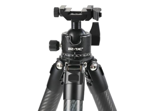 BZTAC Low Profile Shooting Camera Tripod 35mm Ball Head 2 in 1 Ball Head Compatible with Arca or Picatinny Quick Release Plate 3/8" Thread Mount 360 Panorama Rotation for Tripod Camera