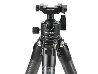 BZTAC Low Profile Shooting Camera Tripod 35mm Ball Head 2 in 1 Ball Head Compatible with Arca or Picatinny Quick Release Plate 3/8" Thread Mount 360 Panorama Rotation for Tripod Camera