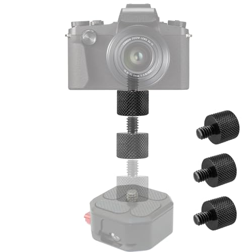 Camera Screw Converter 1/4" to 3/8" Tripod Screw Adapter, BENACES 3-Piece 1/4" Male to 3/8" Female Threaded Nut Connector, 1/4Inch Male Screw to 3/8Inch Female Threaded Adapter (1/4" to 3/8") - style: 1/4" male to 3/8" female