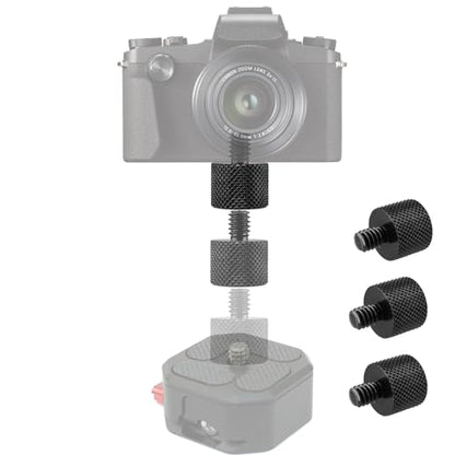 Camera Screw Converter 1/4" to 3/8" Tripod Screw Adapter, BENACES 3-Piece 1/4" Male to 3/8" Female Threaded Nut Connector, 1/4Inch Male Screw to 3/8Inch Female Threaded Adapter (1/4" to 3/8") - style: 1/4" male to 3/8" female