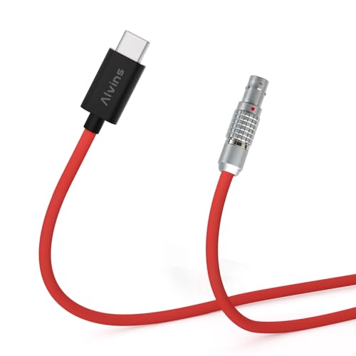 Alvin's Cables Ultra Soft USB-C Type-C to 2 Pin 12V Fast Charging Power Cable for Tilta| Teradek| SmallHD| Z-CAM| Blackmagic Pyxis 60cm|24inches - size: Ultra soft Straight type-c 60cm