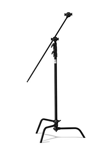 Kupo 40" C-Stand Sliding Leg Kit - Includes 40" Grip Arm with Hex Stud, Two 2.5" Grip Heads for Photography and Video Lighting Applications, Adjustable Uneven Terrain Leveling Leg, Black (KS704011) - color: Black, style: 40" Sliding Leg Kit