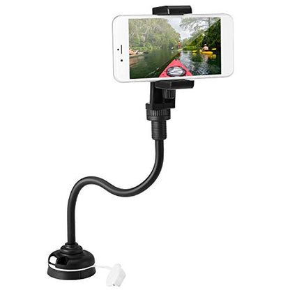 Lixada Kayak Phone Mount Universal Boat Bracket Canoe Camera Mount Holder with Flexible Long Arm
