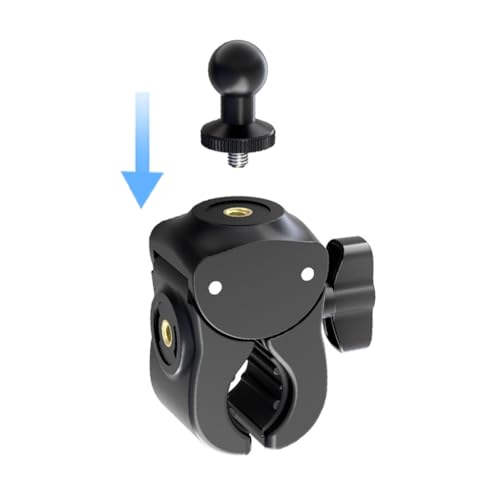 4 Piece 17mm Ball Head Mount Adapters Featuring 1/4 Inch Screw Compatible for Camera and Device Mounting Systems Action Camera Mount (B Model) - color: B model