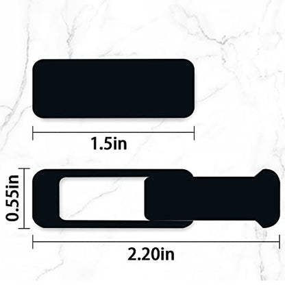 Webcam Cover, 6 Pieces, Laptop Camera Cover, Privacy Shielding Capacity is Twice as Big as The Traditional, Suitable for Computer Mobile Phones, laptops, Tablets and so on (Black 6-Piece Pack) - color: Black 6-piece pack