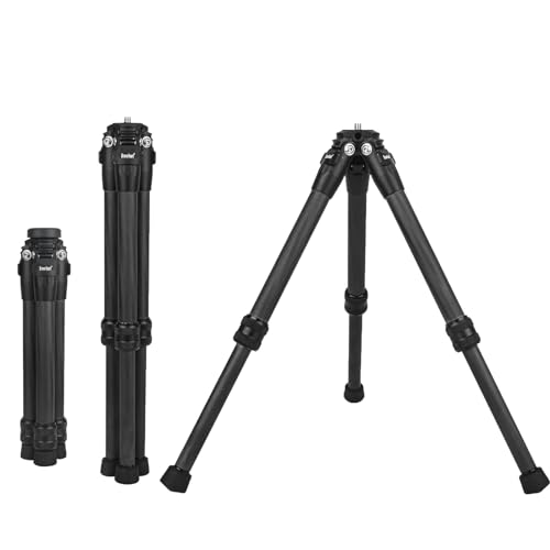 Brave Heart True Carbon Fiber 3model Micro Desktop Mini Tripod for Insta360 Insta 360 X5 X4 X3 X2 R X GO 2 one R RS for GoPro Hero 13 12 11 10 for DJI Action 3 4 5 6 OSMO 360 Accessories (Dark Black) - color: Dark Black