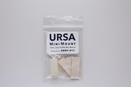 URSA MiniMount. Slim, Low-Profile and Made from Hardened Plastic. Hand-Finished for Smoothness. Includes 5X Hypoallergenic MiniMount Stickies (White, Sony ECM-V1) - color: White, size: Sony ECM-V1