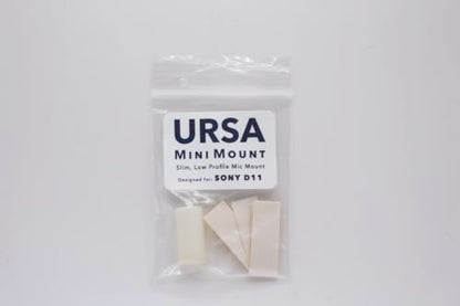 URSA MiniMount. Slim, Low-Profile and Made from Hardened Plastic. Hand-Finished for Smoothness. Includes 5X Hypoallergenic MiniMount Stickies (White, Sony ECM-V1) - color: White, size: Sony ECM-V1