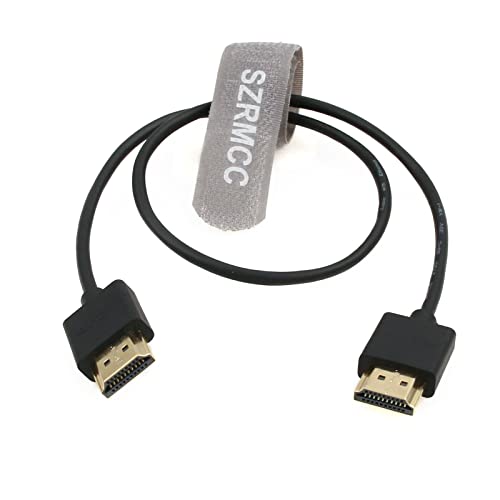 SZRMCC 8k 2.1 HDMI to HDMI Ultra High Speed Cable for Z Cam E2 Sony FX6 FX9 Canon EOS C70 C300 Portkeys BM5 Atomos Ninjav V Shogun Monitor 50cm - color: Straight Cable 30cm, size: HDMI-HDMI