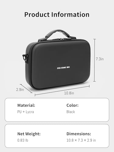 Osmo 360 Carrying Case, Nylon Carrying Storage Case for DJI Osmo 360 Camera | Surface Waterproof Travel Portable Hard Shell Bag Compatible With Adventure Combo Outdoor Accessories kit
