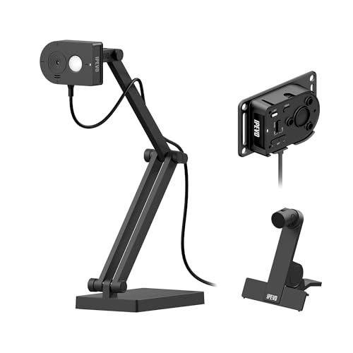 IPEVO MP-8M Multi-Purpose 4K USB 1080P Webcam, Microphone with AI Noise Reduction, Flexible mounting Options, for Video Calls, Gaming, Streaming, Conferencing, Hybrid Work, Streaming, Vlogging