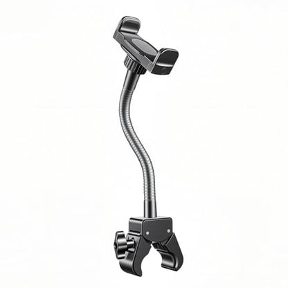 KBC1417 Mic Stand Phone Holder, Heavy-Duty Gooseneck Phone Holder with Super Clamp & Universal Phone Mount, Adjustable 360° Flexible Arm Clip for Mic Stand, Music Stand, Tripod, 9-INCH - size: 9" with Clamp