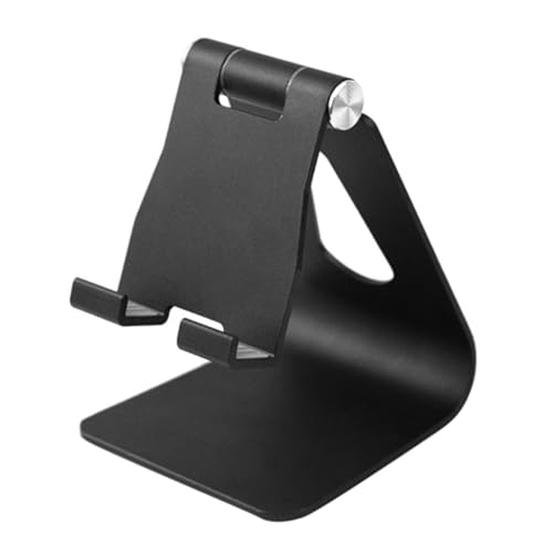 Angoily Angle-Adjustable Phone Holder Desktop Phone Support Cell Stand for Desk Fixed Viewing Angle for Movie Watching Live Streaming and Video Recording Compact Cellphone Stand Pedestal