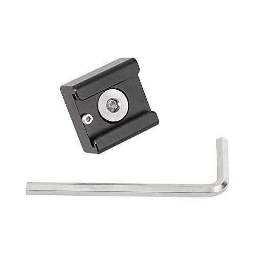 CAMVATE 3/8"-16 Cold Shoe Mount Adapter Compatible for ARRI-Locating Pin