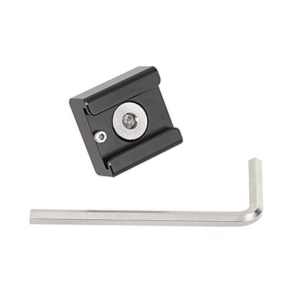 CAMVATE 3/8"-16 Cold Shoe Mount Adapter Compatible for ARRI-Locating Pin