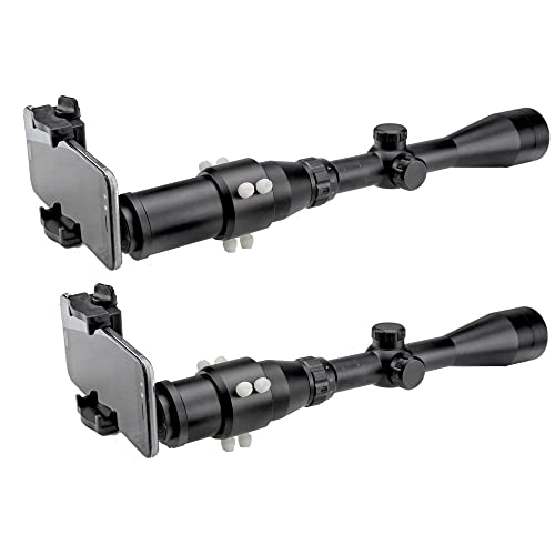 Rifle Scope Mount Camera Adapter - Smartphone Camera Adapter for Hunting & Birding - Outdoor Shooting | Universal phone adapter; stable alignment; wide compatibility - size: Enhanced Alum Single View 33~46mm