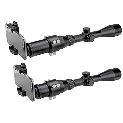 Rifle Scope Mount Camera Adapter - Smartphone Camera Adapter for Hunting & Birding - Outdoor Shooting | Universal phone adapter; stable alignment; wide compatibility - size: Enhanced Alum Single View 33~46mm