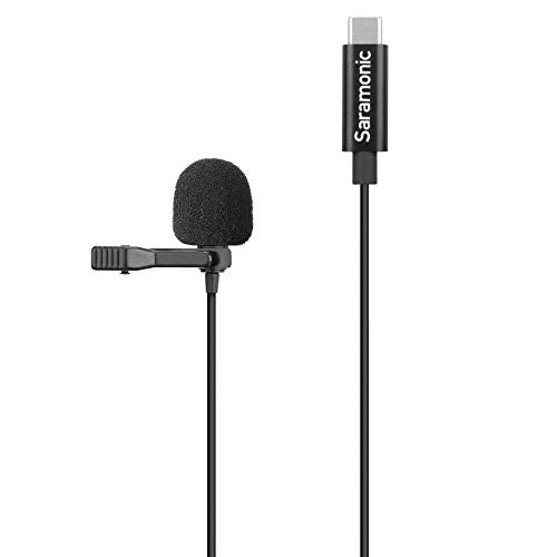 Saramonic LavMicro U3A USB-C Lavalier Microphone, Android, new iPad, Computers & More with 6.6' Cable & 90˚ Adapter for Vlogging, Interviews, YouTube, TikTok, Live Streaming - style: USB-C - 6.6'