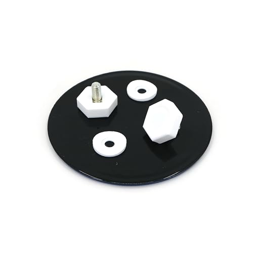 Desk Cookies Thumb Screws for Blue Yeti Microphone Including Washers Mic Mounting Hardware (White) - color: White