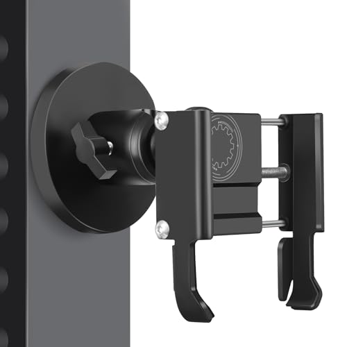 Vinkqiado Gym Magnetic Phone Holder, All Metal Magnet Base Phone Mount for Gym Equipment, Tractor, Refrigerator, Forklift, or Any Ferrous Metal Surface, Compatible with All Smartphones (Large Base) - size: 88mm Base