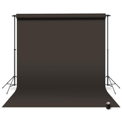 Denny Mfg - Seamless Paper Backdrop for Photoshoot with Free Gaffer Tape – Dark Grey Photography Paper Roll Background with Matte Finish for Studio, Video & Content Creation – (86 in x 36 ft) - color: Dark Gray, size: 86 in x 36 ft