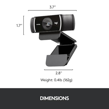 logitech C922 Pro Stream Webcam 1080P Camera for HD Video Streaming & Recording 960-001087(Renewed)