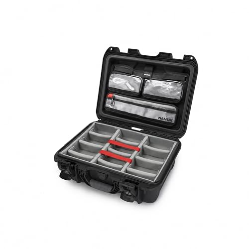 NANUK 920 Pro Photo Kit – Waterproof Travel Camera Hard Case with Padded Dividers & Lid Organizer, 16.7” x 13.4” x 6.8”, Dustproof & Impact-Resistant, Airline Carry-On Approved – Black | IP67 Waterproof Nk-7 Resin, Powerclaw Latches, Padded Divider and Li
