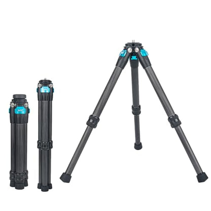 Mini Carbon Fiber Tripod Desktop Tabletop Stand Tripod for Insta360 Insta 360 x5 x4 x3 x2 x Sport Camera Accessories（Blue） - color: Blue