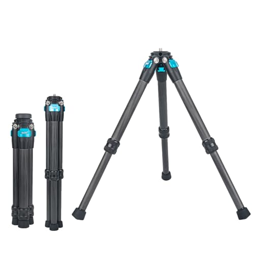 Mini Carbon Fiber Tripod Desktop Tabletop Stand Tripod for Insta360 Insta 360 x5 x4 x3 x2 x Sport Camera Accessories（Blue） - color: Blue