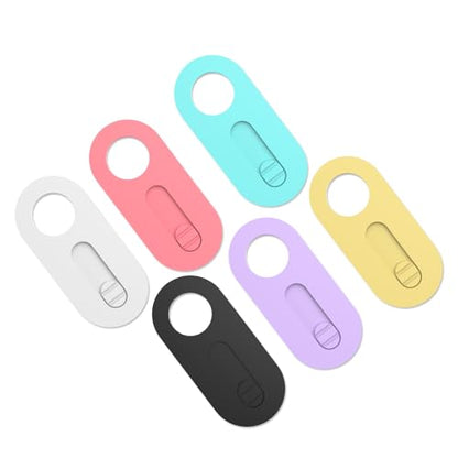 Webcam Cover Slide 6 Pack Ultra Thin 0.027 Inch Laptop Camera Cover Slide Multicolored for Desktop, PC, Tablet, Smartphone, MacBook, iMac, iPad Protect Your Privacy and Security