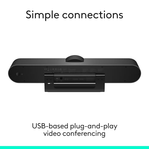 Logitech MeetUp Video Conferencing System, Ultra HD 4K/1080p/720p, 3 Microphones/Adjustable Speakers, Wide Field of View 120°, PC/Mac/Laptop/MacBook/Tablet - Black - style: MeetUp