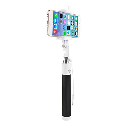 Vivitar Selfie Stick with Aux-in Wired Shutter Release (Black) - color: Black